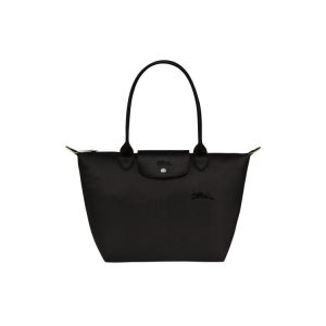 Torby Przez Ramię Longchamp S Recycled canvas Czarne | 1862-KFWSY