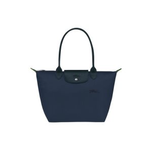 Torby Przez Ramię Longchamp S Recycled canvas Granatowe | 8901-CGQMO
