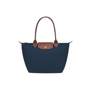 Torby Przez Ramię Longchamp S Recycled canvas Granatowe | 9045-FBSGT