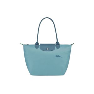 Torby Przez Ramię Longchamp S Thunderstorm Recycled canvas Niebieskie | 3798-ITCEQ