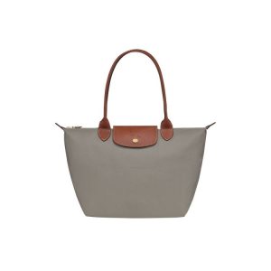 Torby Przez Ramię Longchamp S Turtledove Recycled canvas Szare | 8915-BUIOK
