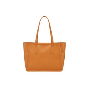 Torby Przez Ramię Longchamp Saffron Skórzane Pomarańczowe | 7849-BWZAQ