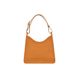 Torby Przez Ramię Longchamp Saffron Skórzane Pomarańczowe | 9341-NJRIC