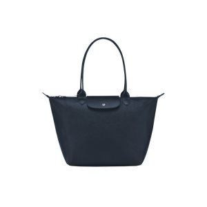 Torby Przez Ramię Longchamp Shopping L Płócienne Granatowe | 0587-SKMZT