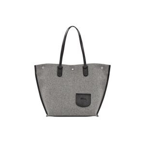 Torby Przez Ramię Longchamp Shopping L Płócienne Szare | 1532-FKSAC