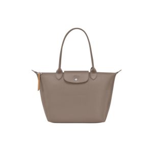Torby Przez Ramię Longchamp Shopping S Płócienne Szare Brązowe | 6487-GEFYS
