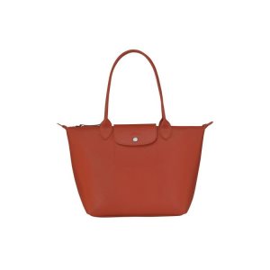 Torby Przez Ramię Longchamp Shopping S Terracotta Płócienne Pomarańczowe | 5168-KIAGM
