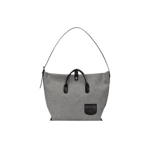 Torby Przez Ramię Longchamp Xl Płócienne Szare | 0158-XSQVA