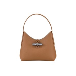 Torby Przez Ramię Longchamp Xs Skórzane Beżowe | 1097-FHEUB