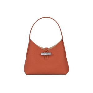 Torby Przez Ramię Longchamp Xs Skórzane Ciemny Czerwone | 5921-RCJTN