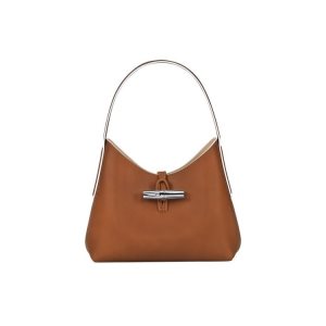 Torby Przez Ramię Longchamp Xs Skórzane Brązowe | 8206-OBFCD