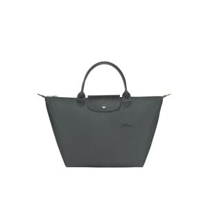 Torebki Longchamp M Recycled canvas Jasny Szare | 5361-ESDXY