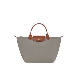 Torebki Longchamp M Turtledove Recycled canvas Szare | 1826-VBHGM