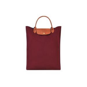 Torebki Longchamp Płócienne Czerwone | 6342-HMQPO