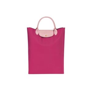 Torebki Longchamp Płócienne Fuksja | 4658-YDFUZ