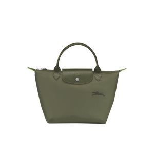 Torebki Longchamp S Forest Recycled canvas Zielone | 8320-PKRLI