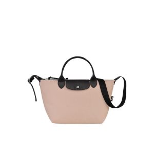 Torebki Longchamp S Hawthorn Recycled canvas Różowe | 6593-ZUOLP