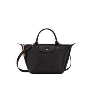 Torebki Longchamp S Płócienne Czarne | 8752-LGHSI