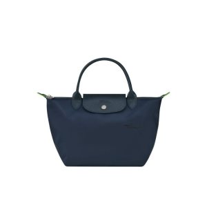 Torebki Longchamp S Recycled canvas Granatowe | 1745-MTSXP