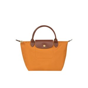 Torebki Longchamp S Saffron Recycled canvas Pomarańczowe | 3461-YXPNI