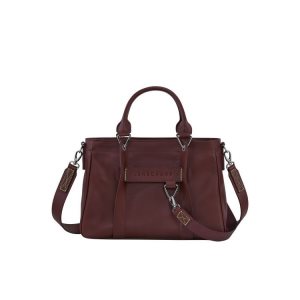 Torebki Longchamp S Skórzane Czerwone | 5789-KBSCA