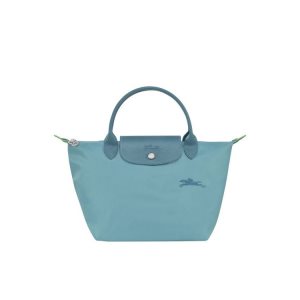 Torebki Longchamp S Thunderstorm Recycled canvas Niebieskie | 7025-BSRKX