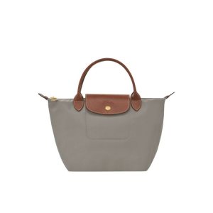 Torebki Longchamp S Turtledove Recycled canvas Szare | 5247-YLVOQ