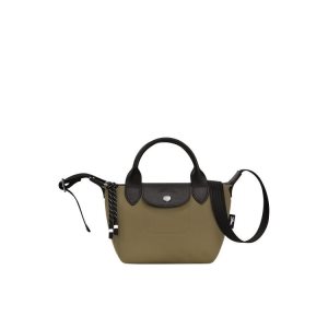 Torebki Longchamp Xs Recycled canvas Khaki | 8137-ICYUE