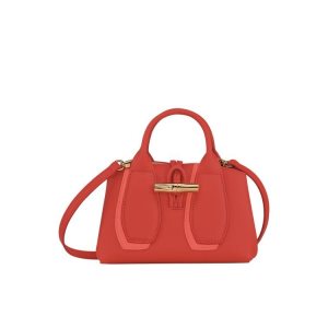 Torebki Longchamp Xs Skórzane Różowe | 2345-EDWYN