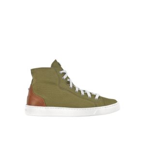 Trampki Longchamp Bawełniane Khaki | 3506-ZIXRF