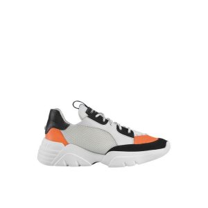 Trampki Longchamp Skórzane Pomarańczowe | 4517-SYHZA