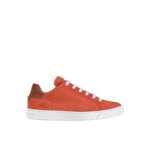 Trampki Longchamp Terracotta Skórzane Pomarańczowe | 4082-VQRND
