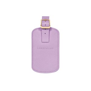 Travel Accessories Longchamp Luggage Tag Skórzane Fioletowe | 3860-RAKNX