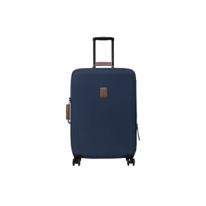 Walizki Longchamp M Recycled canvas Niebieskie | 8430-DTFCZ