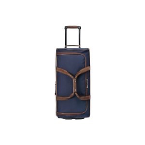 Wheeled Duffle Bags Longchamp Płócienne Niebieskie | 4215-NJPOL